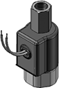 Model 53 Stud Mount Body 3WNC Piped Exhaust Grommet with Leads